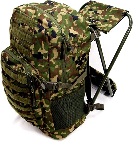 Amazon ストームクロス Stormcros チェアバッグ スツール ディバッグ リュックサック 椅子付き 登山 大容量 自衛隊 陸自迷彩 迷彩 ミリタリー カモフラ バッグ 容量49 1704 Stormcros メンズ