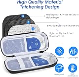 YOUSHARES Insulin Cooler Travel Case Black with 2 Ice Packs view 4