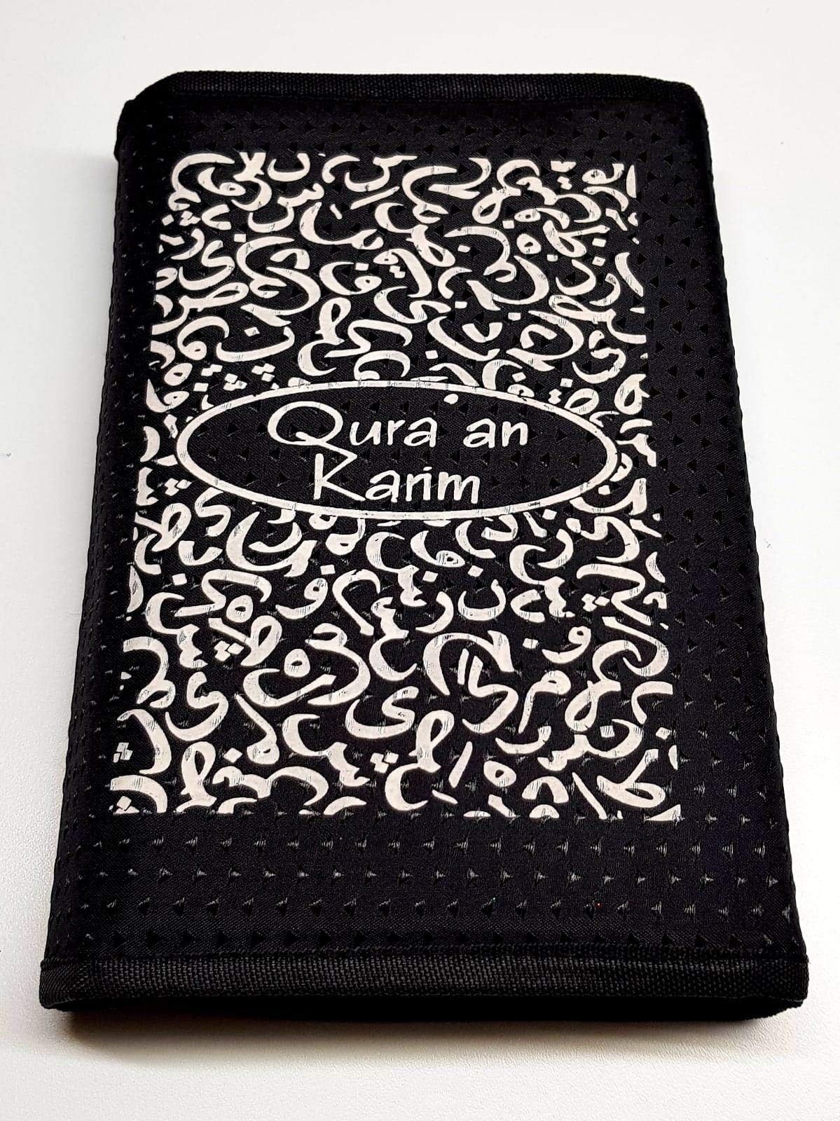 QURAN COVER/KORAN COVER/QURAAN GHILAF/QURAN PROTECTOR, STYLISH DURABLE, LATEST ARABIC DESIGN (Standered, Black)