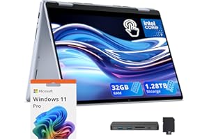 Dell Inspiron 14" WUXGA Touchscreen 2-in-1 Laptop, Intel 7-150U, 32GB RAM, 1.28TB Storage(1TB SSD+288GB Docking Station Set),