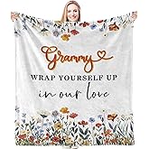 HIWX Grammy Blanket, Gifts for Grammy, Grammy Birthday Gifts, Best Grammy Gifts, Grammy Gifts for Grandma, Grammy Grandma Gifts from Grandchildren, Blankets for Grammy Grandma, 50x60 Inches Throws