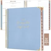bloom daily planners x Cleerely Stated 2027 Planner (January 2027 - December 2027) Hardcover Calendar Year Organizer - Religious Faith Based Monthly/Weekly Christian Agenda Book - 7" x 9" - Blue Linen