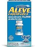 Aleve Liquid Gels with Naproxen Sodium, 220mg (NSAID) Pain Reliever/Fever Reducer, 120 Count