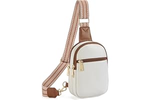 Telena Small Sling Bag for Women Vegan Leather Fashionable Fanny Pack Crossbody Bags for Women Chest Bag for Travel