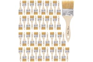 Bates- Chip Paint Brushes, 2 Inch, 48 Pack, Chip Brush, Brushes for Painting, Paint Brushes, Stain Brushes for Wood, Natural 