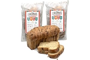 BEYONDCHIPZ The Ultimate Low Carb Bread, “Seriously Seeded” Powered By HealthSense® High Fiber Wheat Flour, Keto Friendly, Pack of 2 Loaves