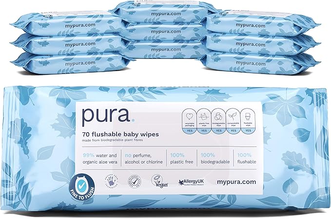 flushable baby wipes