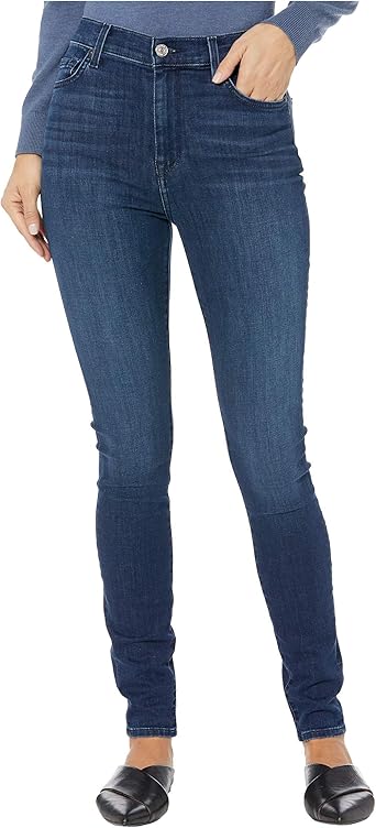 7 for all mankind authentic high waist skinny