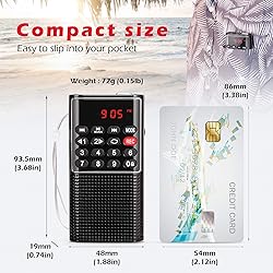 Mini Pocket FM Walkman Radio Portable Battery Radio