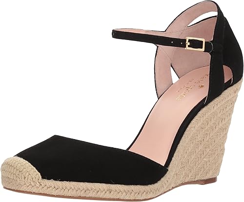 womens black espadrille wedges