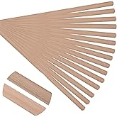 Soengsau 15-Pack 15.75" Unfinished Wood Astragal Trim - Easy to Paint, Cute Decorative Molding DIY Craft for Furniture Frame, Mirror Edge, Wall, Door, Closet, Dresser, Shelf