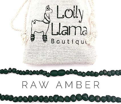 lolly llama amber teething necklace