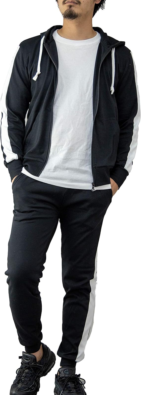 Amazon スコーネ Skkone セットアップ メンズ スウェット 上下 上下セット サイドライン ジップアップパーカー ジョガーパンツ イージーパンツ サイドラインパンツ ワンマイルウェア ルームウェア 部屋着 パジャマ スポーツウェア フィットネスウェア ブラック L Amazon スコーネ Skkone セットアップ メンズ スウェット 上下 上下セット サイドライン ジップアップパーカー ジョガーパンツ イージーパンツ サイドラインパンツ ワンマイルウェア ルームウェア 部屋着 パジャマ スポーツウェア フィットネスウェア ブラック L