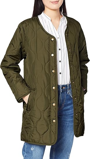 Amazon エフスタイル 中綿ロング F Style 中綿ロングキルトコート レディース F Sd Iii コート ジャケット 通販