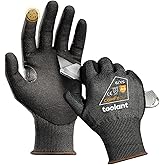 toolant ANSI A4 Cut Resistant Work Gloves without Steel & Fiberglass, Ultra Light Comfort & Proper Fit,for Mechanic,Gardening