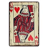 TREEPERI Vintage Poker Metal Sign Retro Aluminum