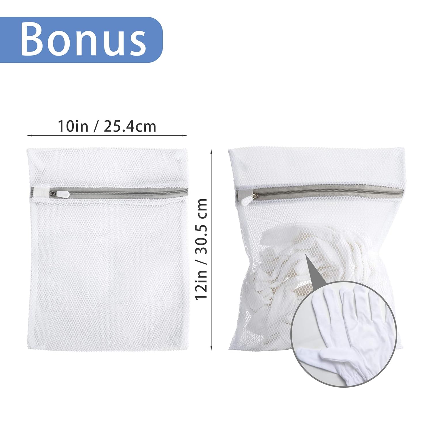 Extra Large, XL Moisturizing Gloves OverNight Bedtime Cotton Cosmetic Inspection Premium Cloth Quality Eczema Dry Sensitive Irritated Skin Spa Therapy Secure Wristband … (4 Pack) : Beauty