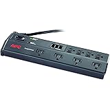 APC 8-Outlet Surge Protector Power Strip with Telephone and DSL Protection, 2525 Joules, SurgeArrest Performance (P8T3)