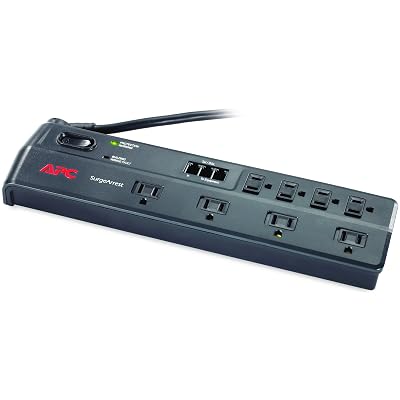 APC Outlet Surge Protector with Telephone, DSL and Coaxial Protection