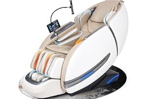 Notired Massage Chair Full Body, 2025 Zero Gravity SL-Track Shiatsu Massage Recliner Chairs with 12 Auto Modes, Foot Rollers, Waist & Calf Heating, Thai Yoga Stretch, AI Control & Body Scan L183 Beige