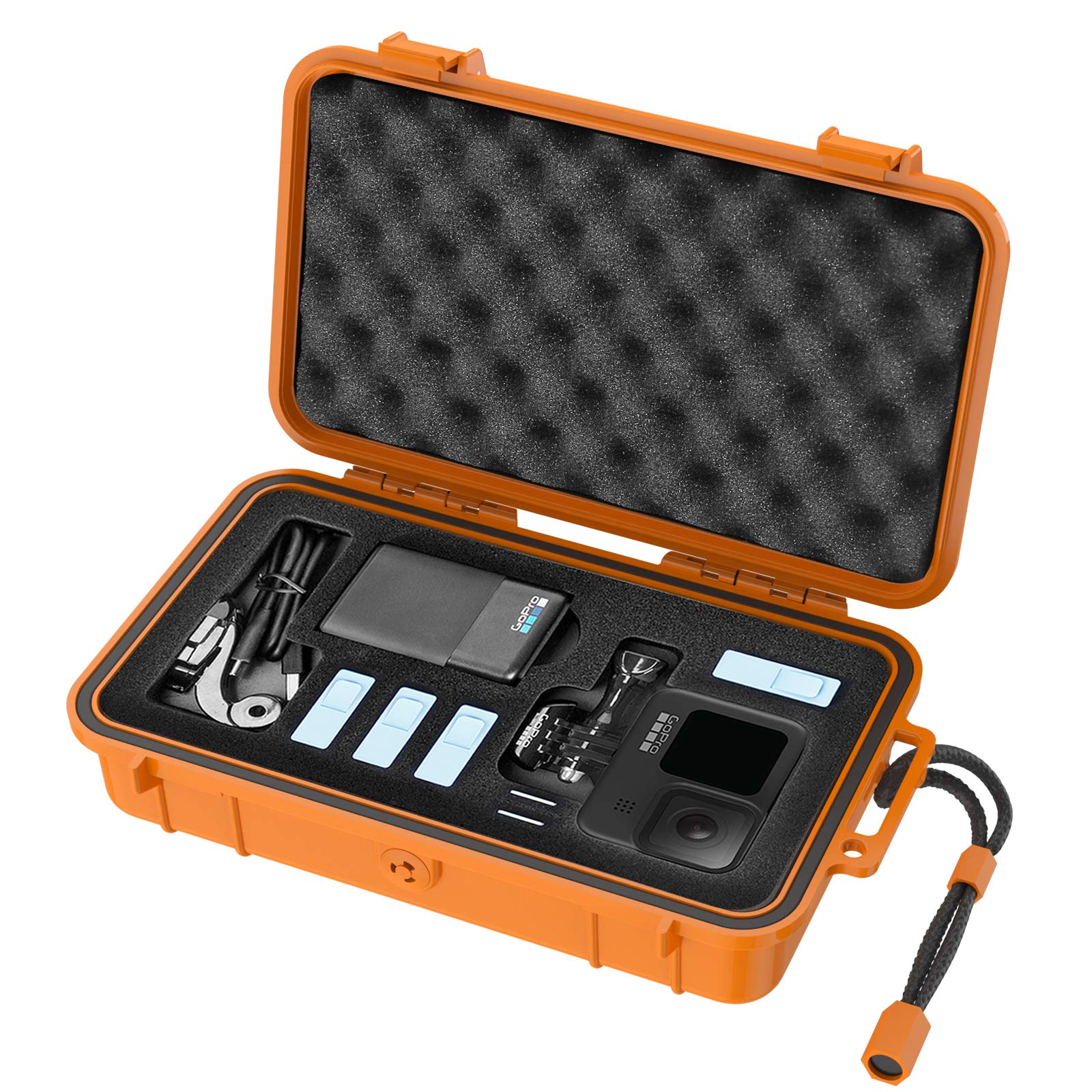 Smatree Carrying case Compatible with Gopro, SmaCase GA150 Floaty, Water-Resist Shockproof Hard Case for Gopro Hero 13/12/11/10/9/8/7/6/5/Hero 2018 (Camera and Accessories NOT Included)- Yellow