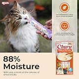 INABA Ciao Churu Sticks Cat Treat Chicken & Beef 4 x 14g Soft Purée Topper view 4