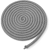 Grevosea Wood Stove Door Gasket 3/8"x118" Graphite Glass Fiber Rope Seal | High Temperature Replacement for Woodburning Stoves, Fireplace Door and Oven, Heat Resistant Stove Gasket 10mm