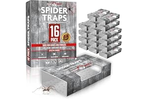 Spider Traps for Inside Your Home (16 Traps) - Spider Catcher Insect Traps Indoor - Spider Traps Indoor Bug Traps Sticky Trap
