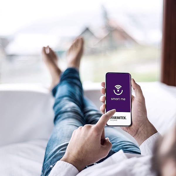 Marmitek Smart me  Power SE  IEC type F  Wi Fi power plug  15 A  3450 W  enchufe  onoff manual y automticamente con la aplicacin  Compatible con Amazon Alexa y Google Assistant