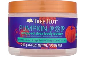 Tree Hut Pumpkin Pop Whipped Shea Body Butter | Long-lasting Hydration Leaves Skin Feeling Soft & Moisturized | Limited Edition Fall | Nourishing Essential Body Care | 8.4 fl oz.