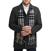 Dockers Men's Weston Wool Blend Coat With Scarf (Regular and Big & Tall)