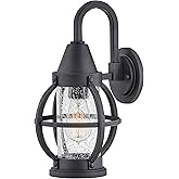 Hinkley Chatham Single Light Wall Mount Outdoor Lantern, Composite, Clear Seedy Glass, Anti-Fading Finish, Coastal Style, Mus