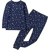 Owlivia 100% Organic Cotton Baby Long Sleeve Pajama Sets, Toddler Boy Girl 2-Piece Sleepwear