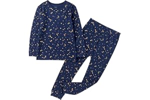 Owlivia 100% Organic Cotton Baby Long Sleeve Pajama Sets, Toddler Boy Girl 2-Piece Sleepwear