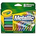 Crayola Metallic Markers, Art Supplies, 8 Count, Colors May Vary