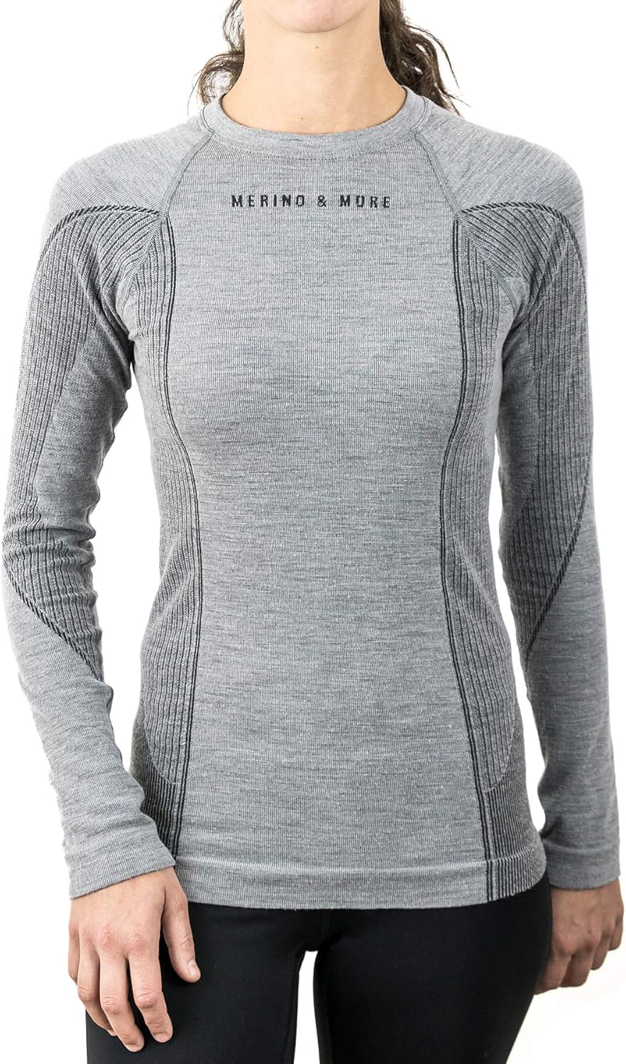 Merino & More Women's LongSleeved Ski Base Layer Wool L Amazon.co