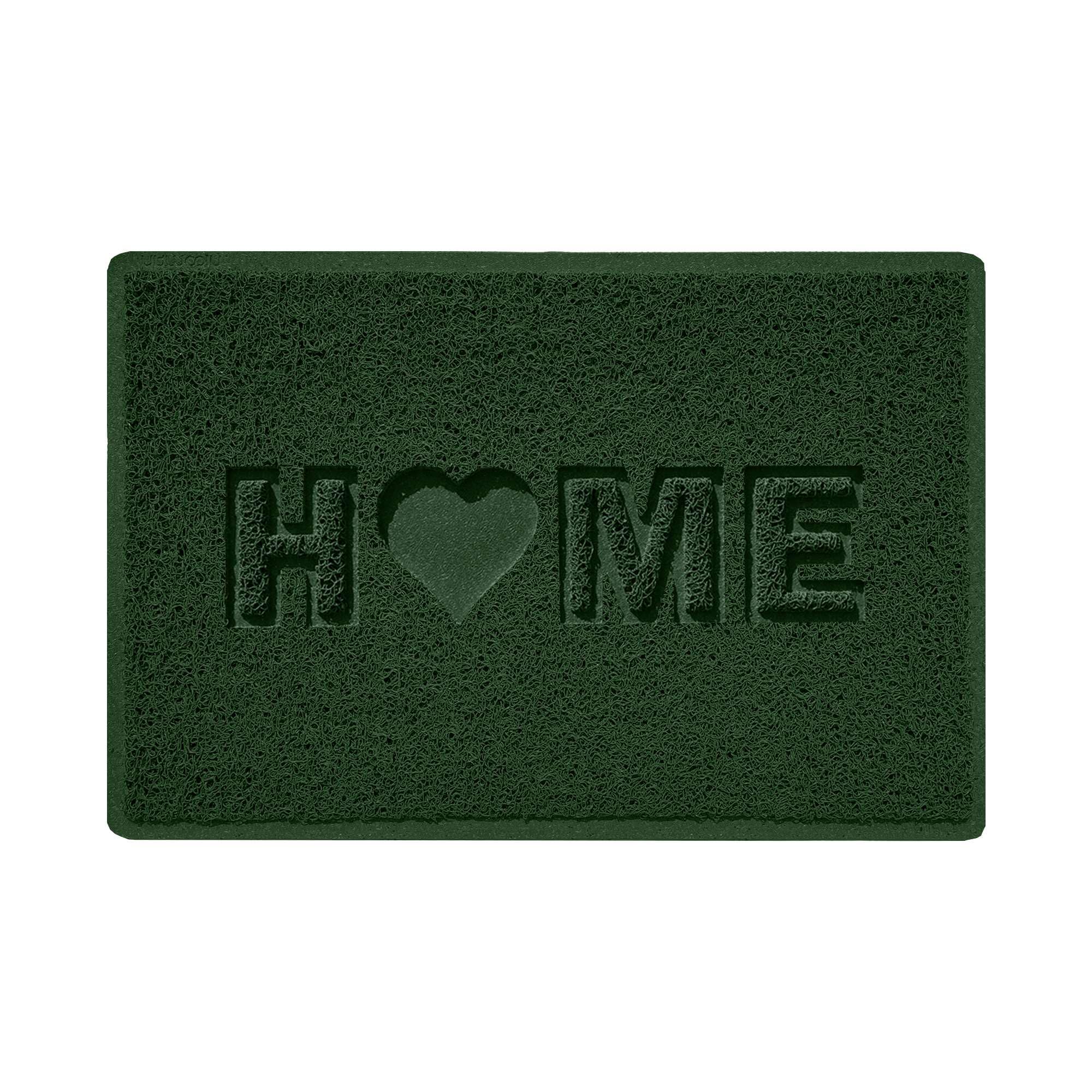 Nicoman LOVE at HOME Doormat 60x40cm - Nature Green｜Heavy Duty Non-Slip｜Indoor/Outdoor｜Entrance Barrier Dirt-Trapper Floor Mat｜Home Patio Garden Conservatory Door Mat｜Home Heart