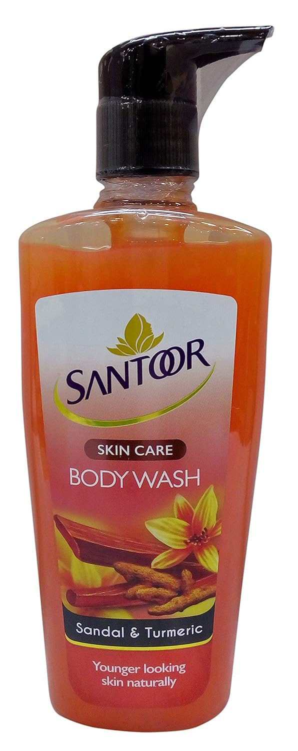 Buy Santoor Skin Care Body Wash Sandal and Turmeric, 250ml Bottle