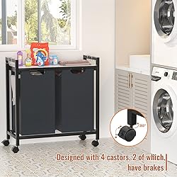 Homykic Pull-Out Laundry Hamper with Wheels and