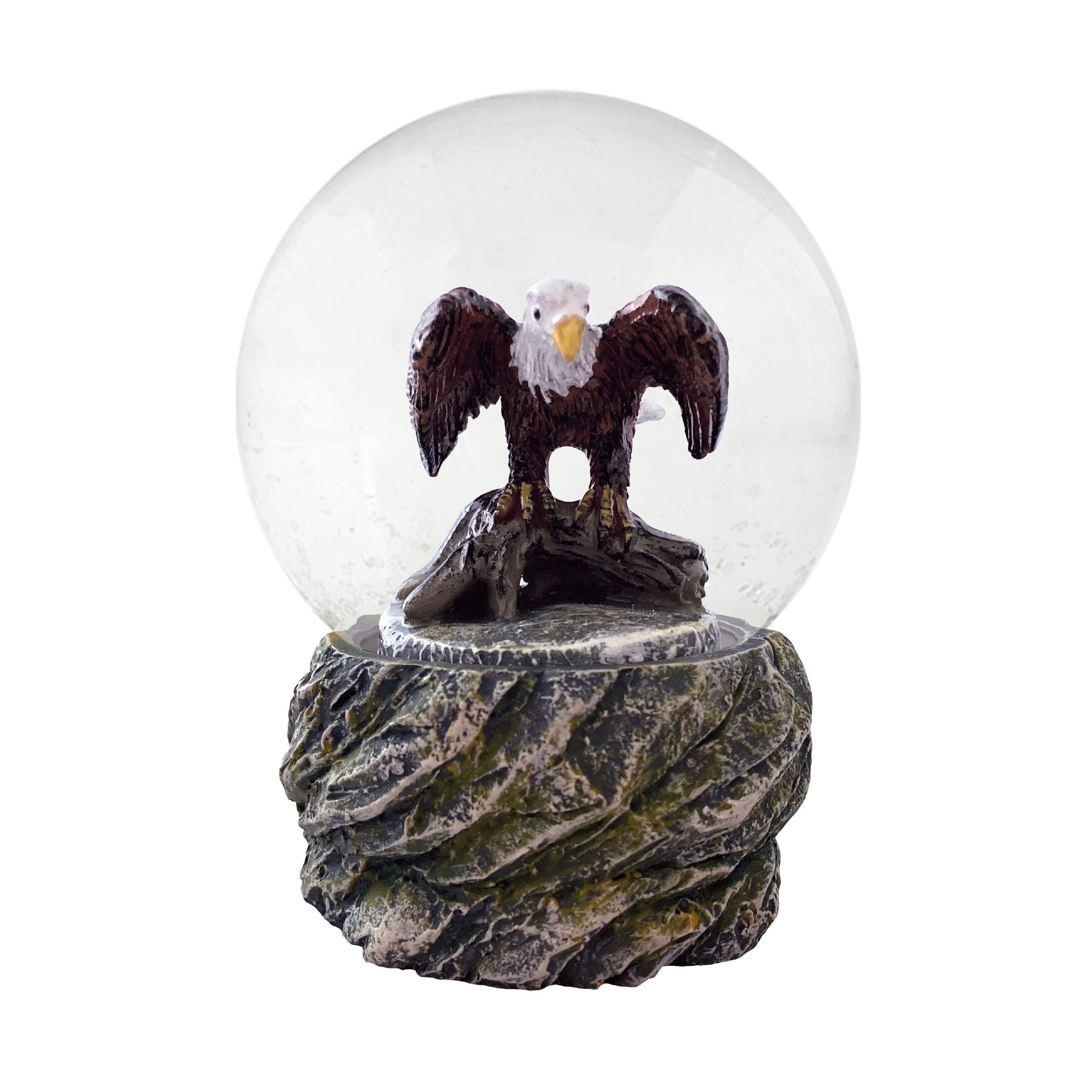 Water Globe - Eagles from Deluxebase. Decorative Snow Globe Ornament with Eagle Figurines, Glass Glitter Dome with Resin Base, Novelty Home Decor Display Piece. — image 1