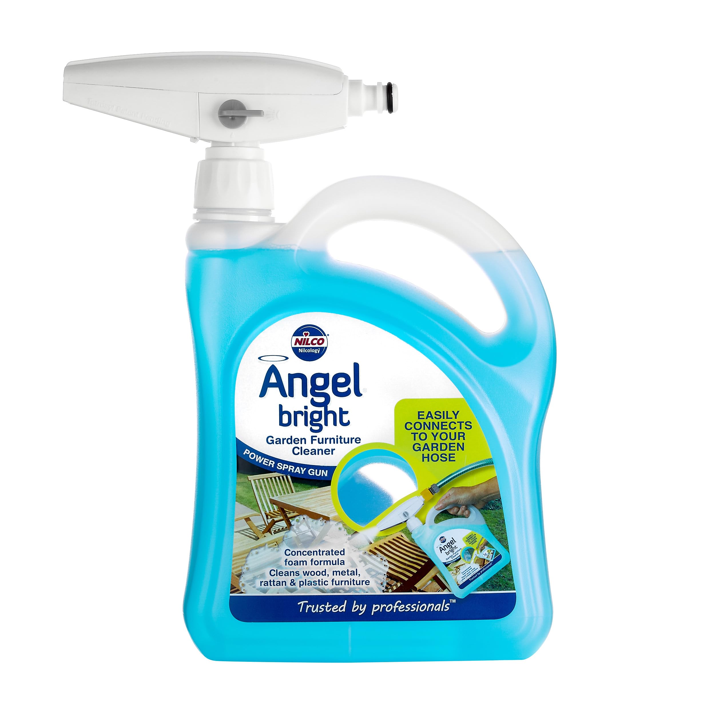 Nilco Angel Bright - Garden Furniture Cleaner & Foam Gun, 2L