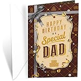 Prime Greetings Dad Birthday Card, Made in America, Thick Card Stock with Premium Envelope Packaged in a Reusable Presentation Mailer, Eco-Friendly, 5in x 7.75in
