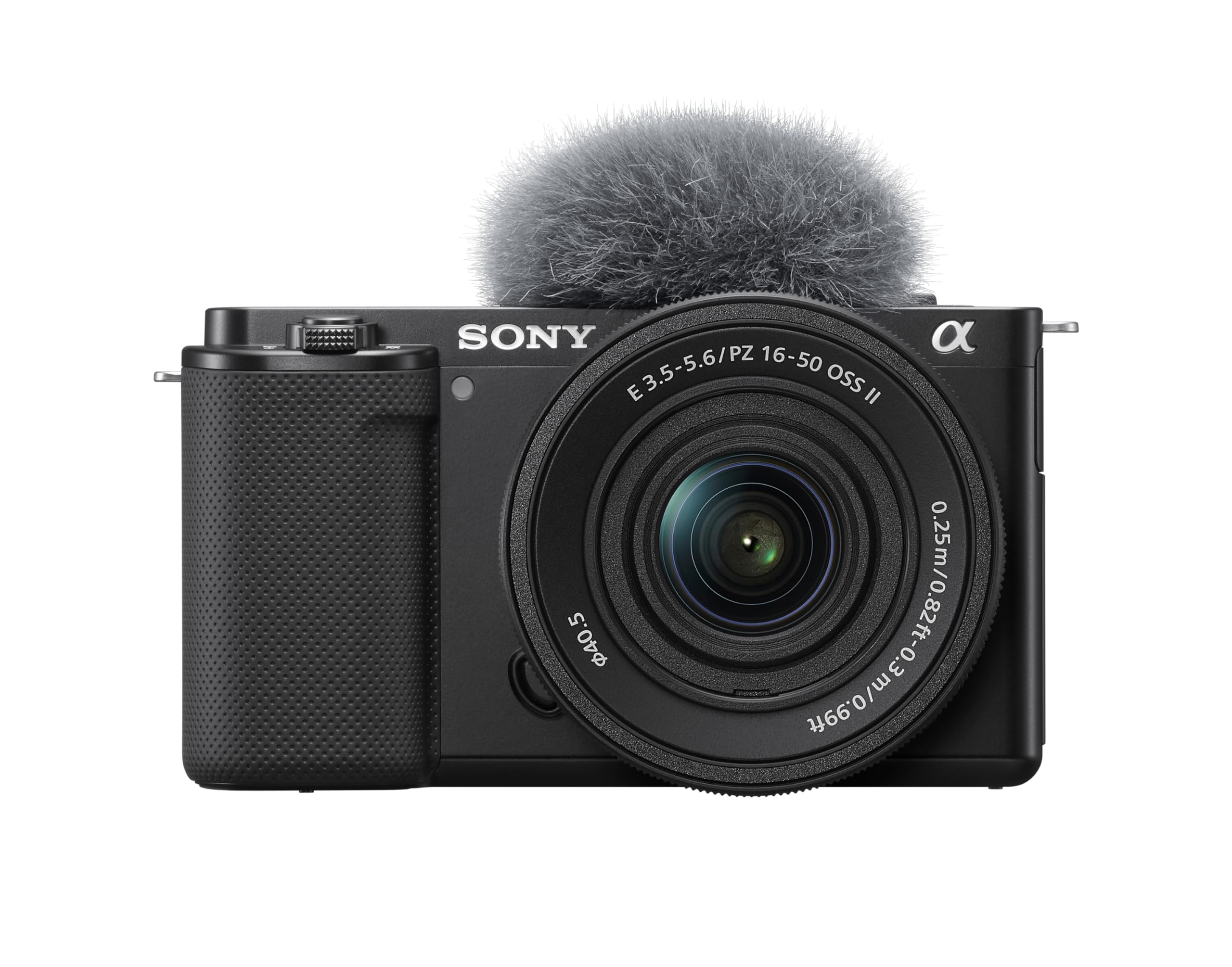 Sony Alpha ZV-E10K: mirrorless APS-C con obiettivo intercambiabile Power Zoom 16-50mm f/3.5-5.6 II, schermo orientabile, video 4K e autofocus oculare in tempo reale, ideale per vlogging.