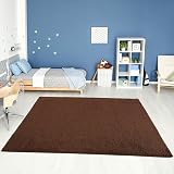 THE RUGS Living Room Shaggy Rug Brown 200x290 cm 30 mm Thick view 2