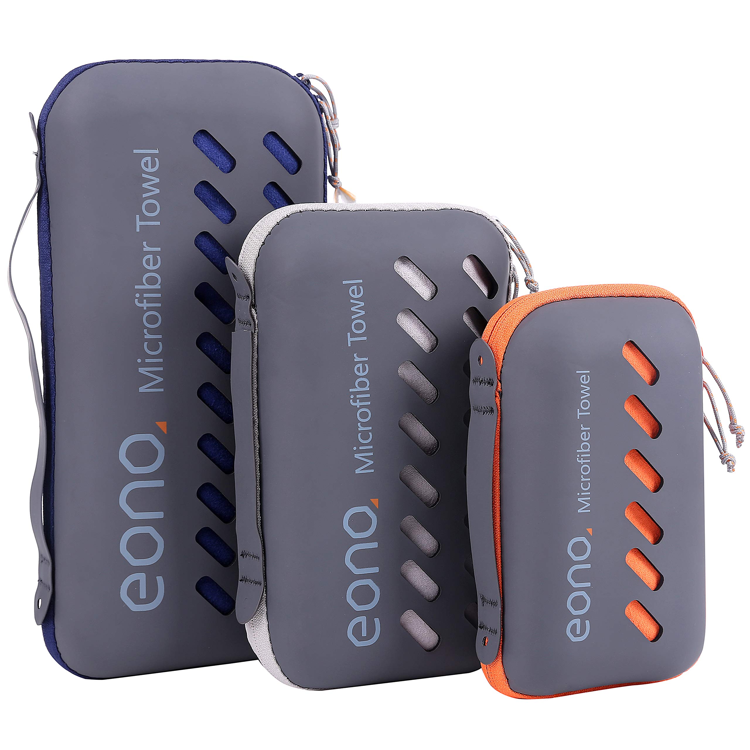 Eono Microfibre Towel, Ideal Sports Towel, Travel Towel, Swimming Towel and Beach Towel, Fast Drying - Super Absorbent - Ultra Compact, Great for Camping, Gym, Beach and Swimming