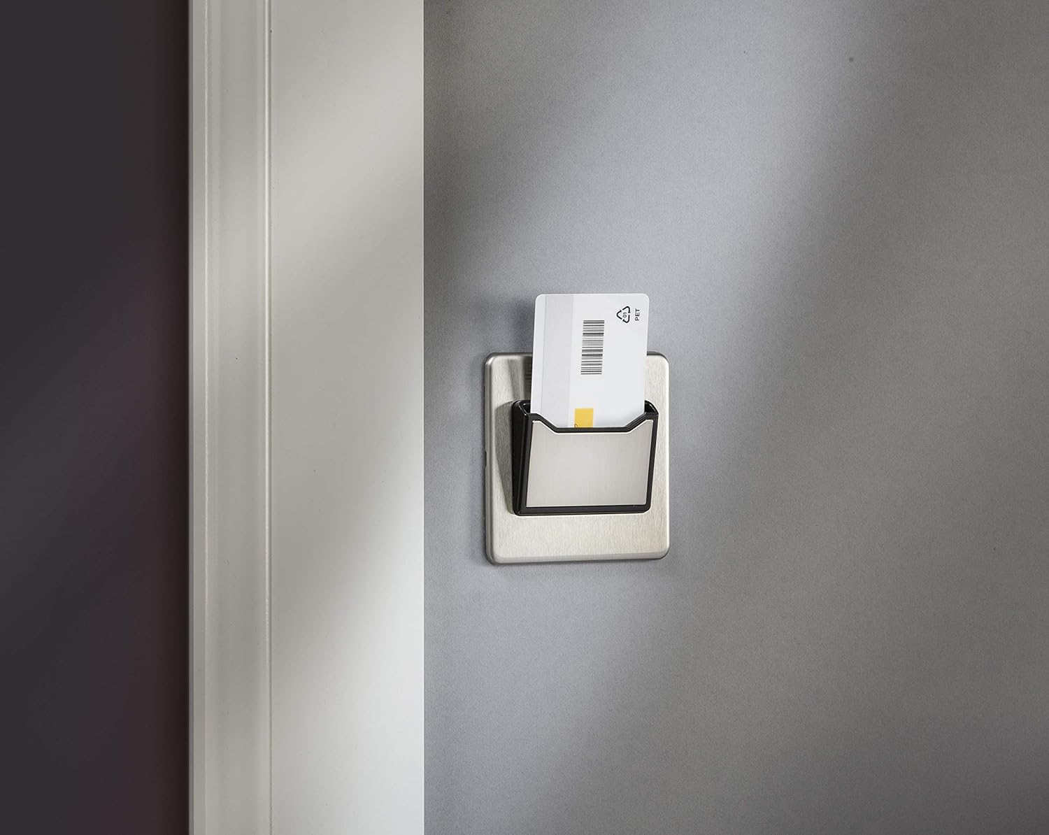 Knightsbridge Key Card Switch, Brushed Chrome - Image 3