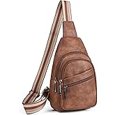 Mroede Sling Bag Crossbody Bags for Women Small Cross Body Bag Fanny Packs Chest Sling Purse for Daily Travel Leisure Sport