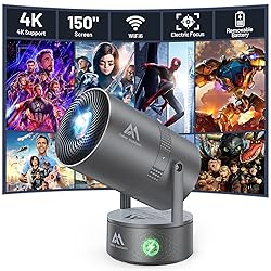 [Built-in Battery] Mini Projector with Wifi and