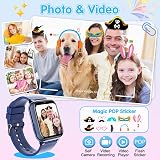 clleylise Kids Smart Watch with 26 Games HD Camera Pedometer 4-16 view 4