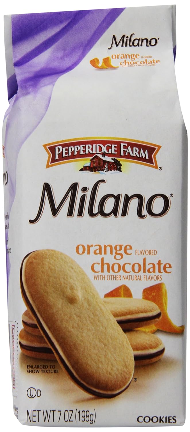 Pepperidge Farm Orange Milano Cookies 7 Ounce Pack Of 8 Amazon Com Grocery Gourmet Food